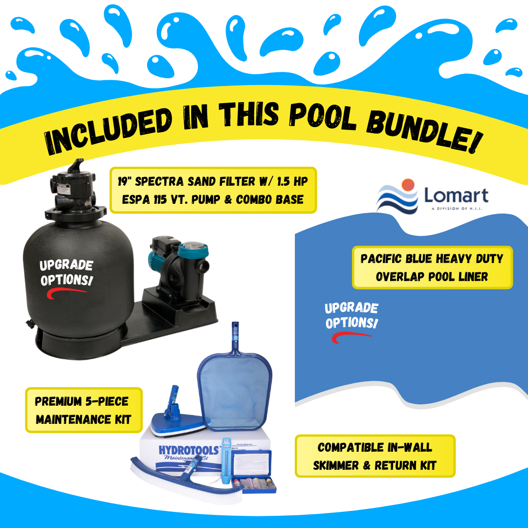12' Coastal 5" Steel Frame Round Pool & Bundle | 52" or 54"