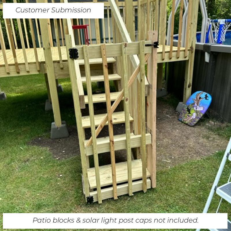 8 ft. x 8 ft. Connect-a-Deck and Entry Steps