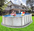 12' x 24' Coastal 5" Steel Frame Oval Pool & Bundle - 48"