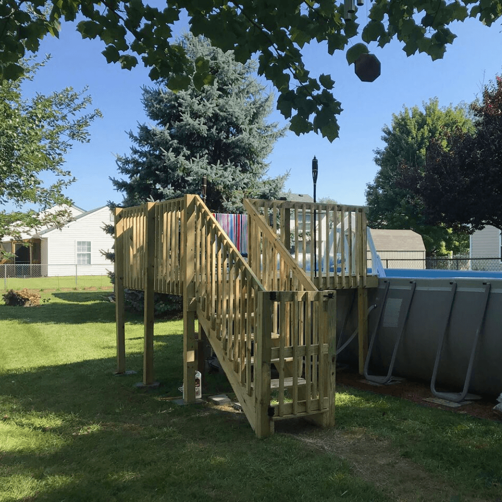4 ft. x 8 ft. Connect-a-Deck and Entry Steps