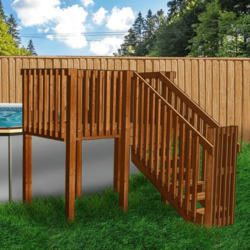 4 ft. x 8 ft. Connect-a-Deck and Entry Steps