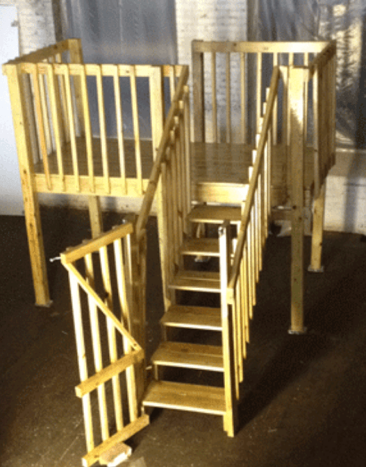 8 ft. x 8 ft. Connect-a-Deck and Entry Steps