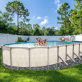 12' x 24' x 54" Braced Oval RTR Resin Hybrid Pool Blowout Bundle